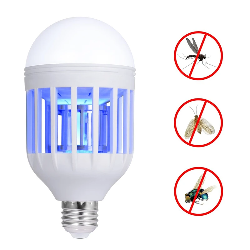 110V Mosquito Killer Lamp Bug Zapper Light Bulb Electronic Insect