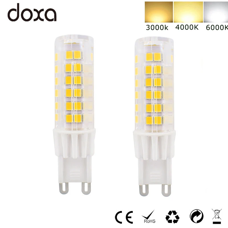 

10 Pack Lampadas LED G9 Bulb 5W 220V 110V G9 LED Lamp Lamparas Bombillas 360 Degree 75LED 2835SMD Replace 40W Halogen Chandelier