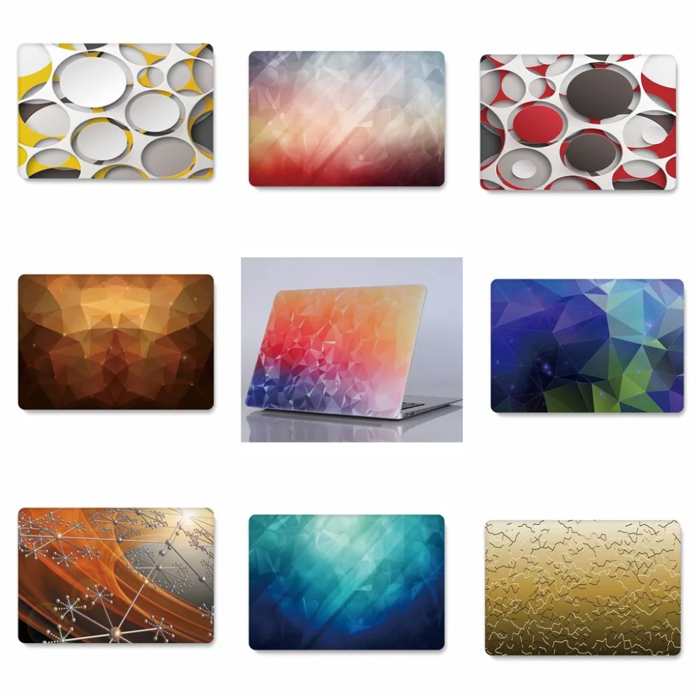 

Three-dimensional print pattern laptop bag for MacBook Air Pro Retina 11 12 13 15 For 2018 New Mac A1989/A1990 hard case