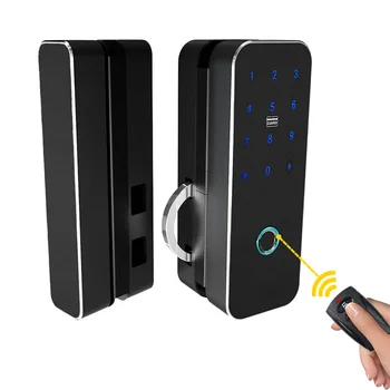 

Waterproof Aluminum Alloy Semiconductor Fingerprint Smart Password Door Lock European Style Electronic Card Lock For Home Hotel