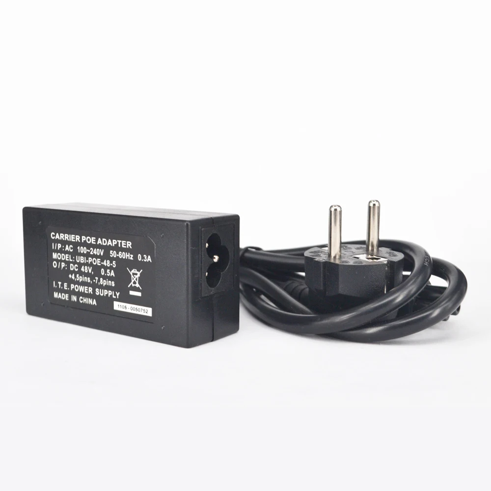 CTVMAN Настольный POE Инжектор адаптер питания 48 В 0.5A 10/100 Мбит/с ЕС/США штекер кабель вход 100-240 В Ethernet Swtich для ip-камеры