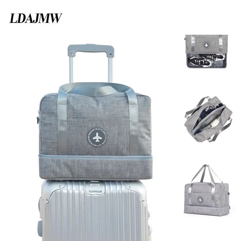 

New Hot Dry Wet Separation Swimming Bag Beach Waterproof Shoe Bag Travel Clothes Toiletries Storage Bag Fitness Organizer