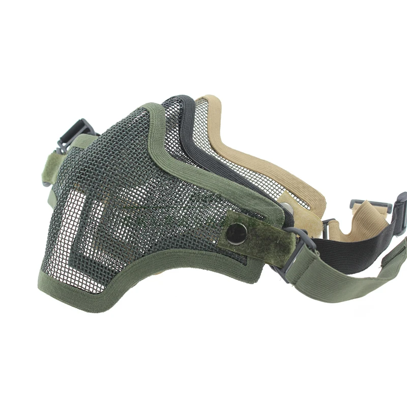 

Acecare PCP Anti Strike airsoft paintball Mesh Half Face double strap protective Mask 2019
