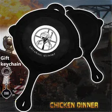 Новая игра Playerunknown's Battlegrounds PUBG оружие Pan плюшевая подушка-валик+ брелок в подарок коллекция 1:1 игрушка косплей реквизит