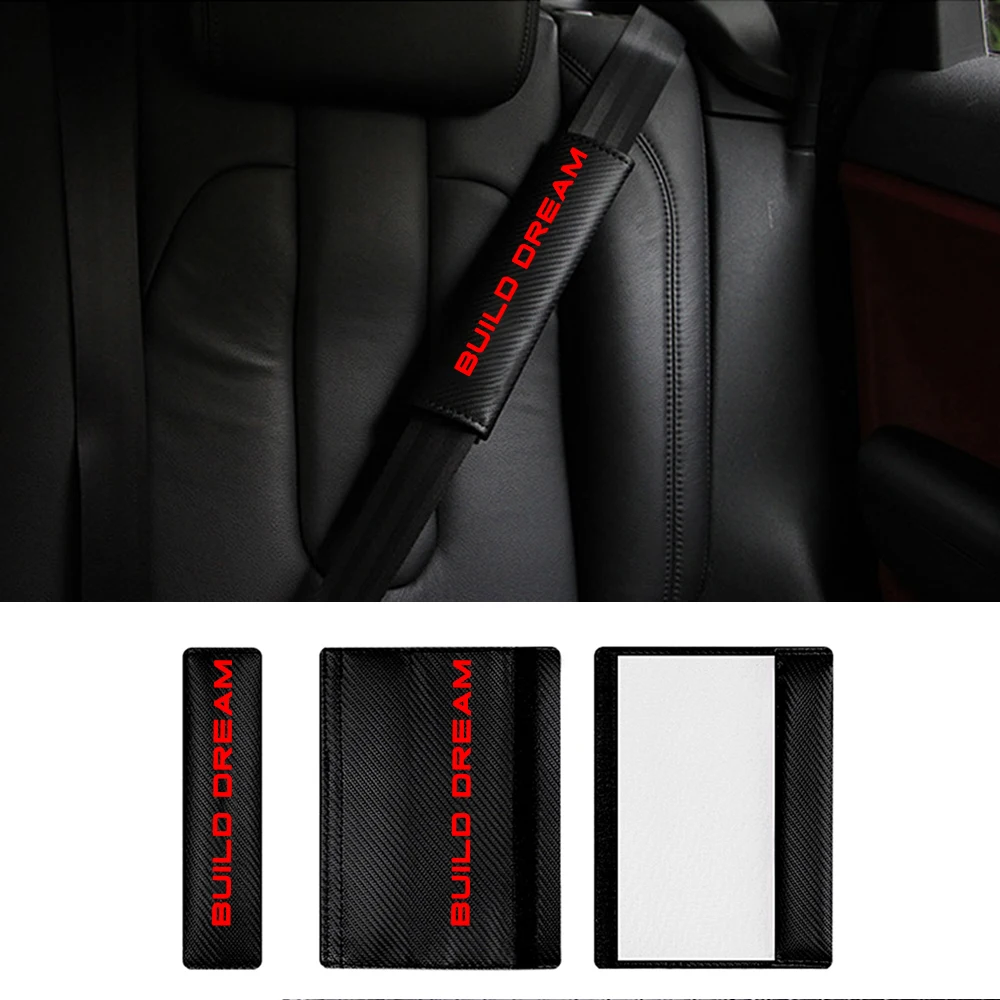 Build Dream Car Seat Belt Cover For Safety Belt Reflective Safety