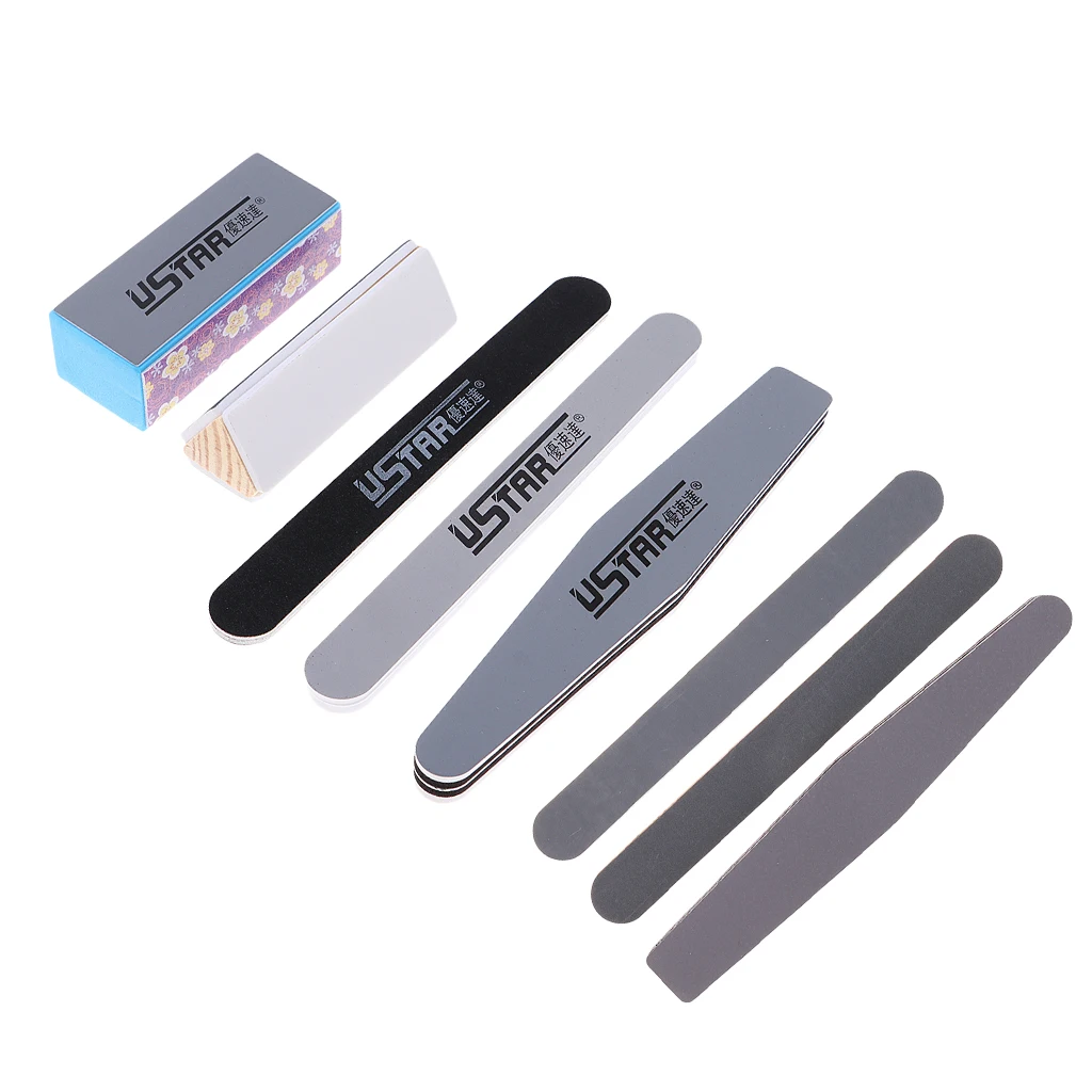8Pcs Craft Model Sanding Sticks Coarse, Medium, Fine, Tri, Finishing Polisher