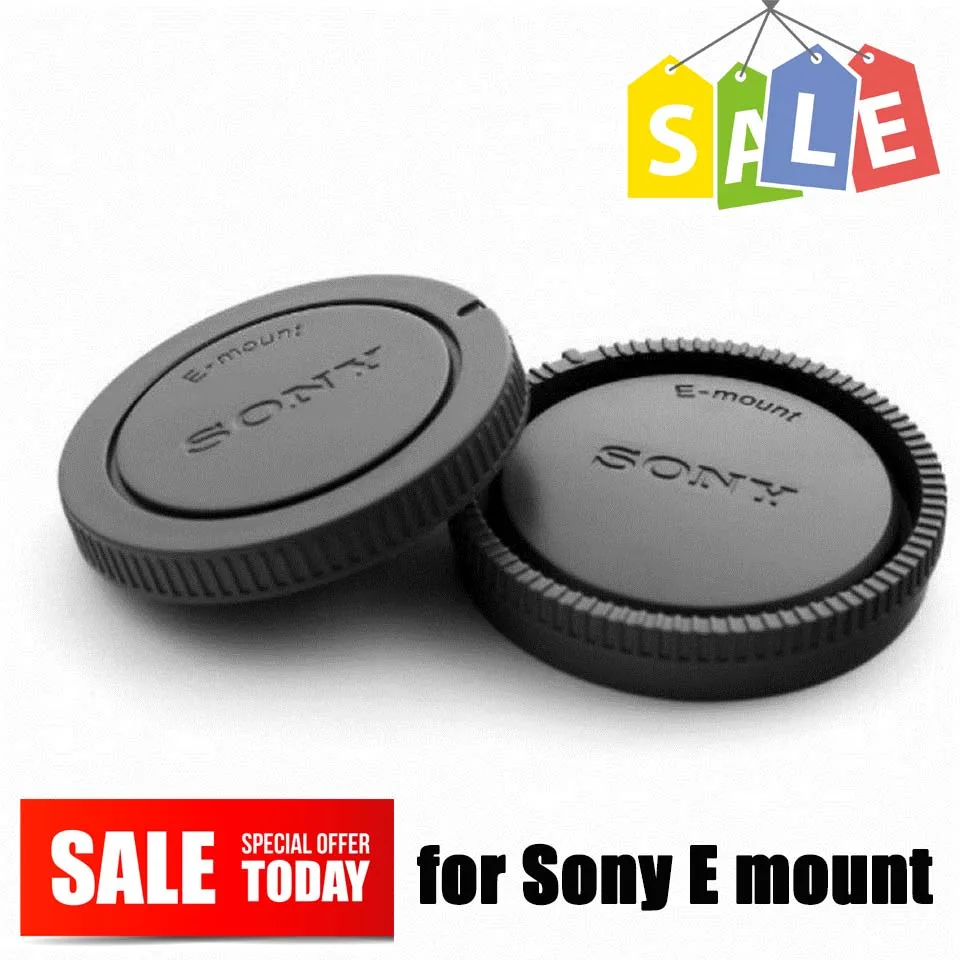 Camera Rear Lens Cap + Body Front Cover Kit for Sony E Mount NEX Nex 3