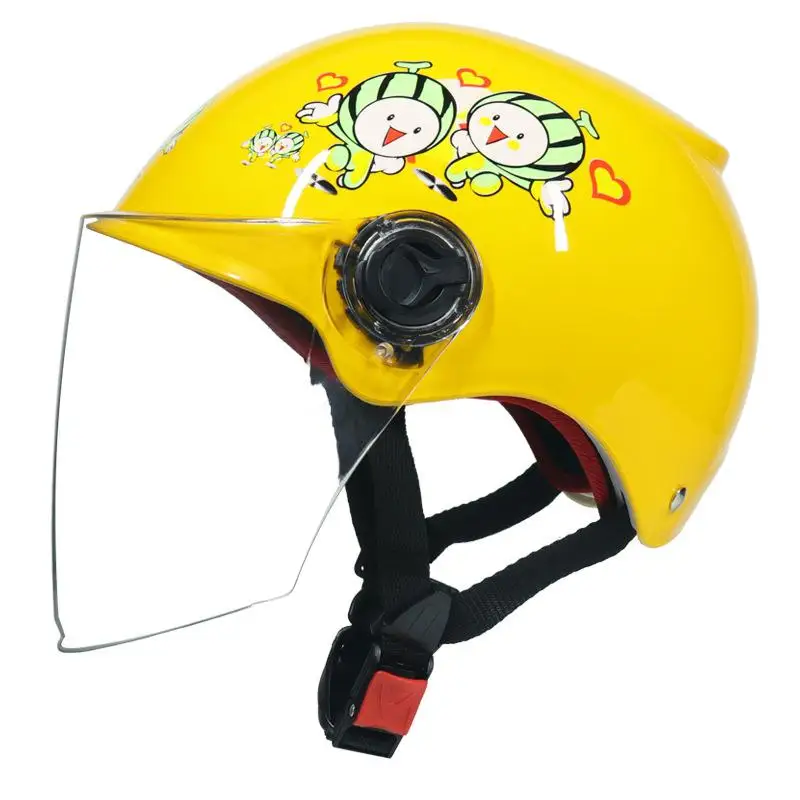 

Dragonpad Kids Scooter Half Helmet Bike Riding Safety Helmet with Transparent Face Cover
