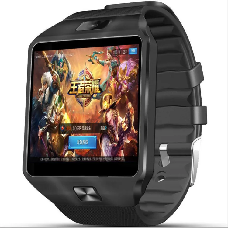 696 QW09 Смарт-часы DZ09 Android обновление Bluetooth мобильный телефон Smartwatch поддержка Wifi 3g sim-карта Play Store скачать приложение - Цвет: Черный