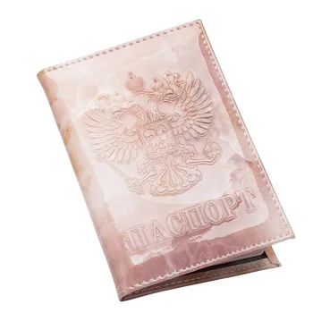 

New Russia marble Passport Covers PU leather Creative Credit SIM Card Holders PU Leather Passport Holder Travel accessories