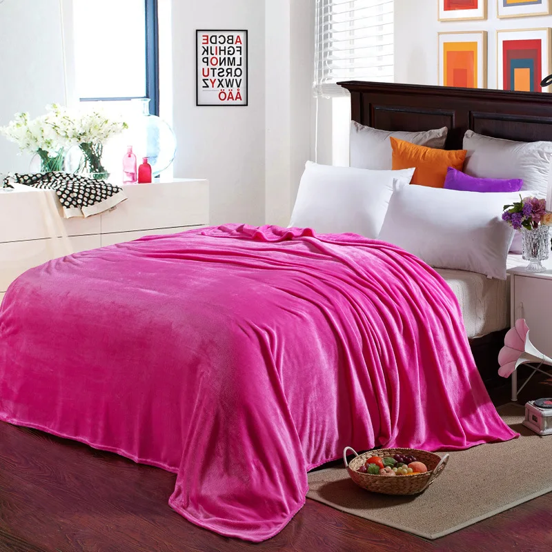 Adult Kids Multiple Size Fleece Blanket On The Bed Blanket Sofa/Gift