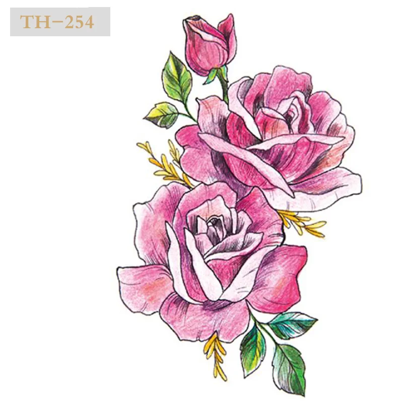 Боди арт красота макияж розовый сексуальный треугольник глаза татуировки 8D водонепроницаемые временные татуировки наклейки - Цвет: TH-254