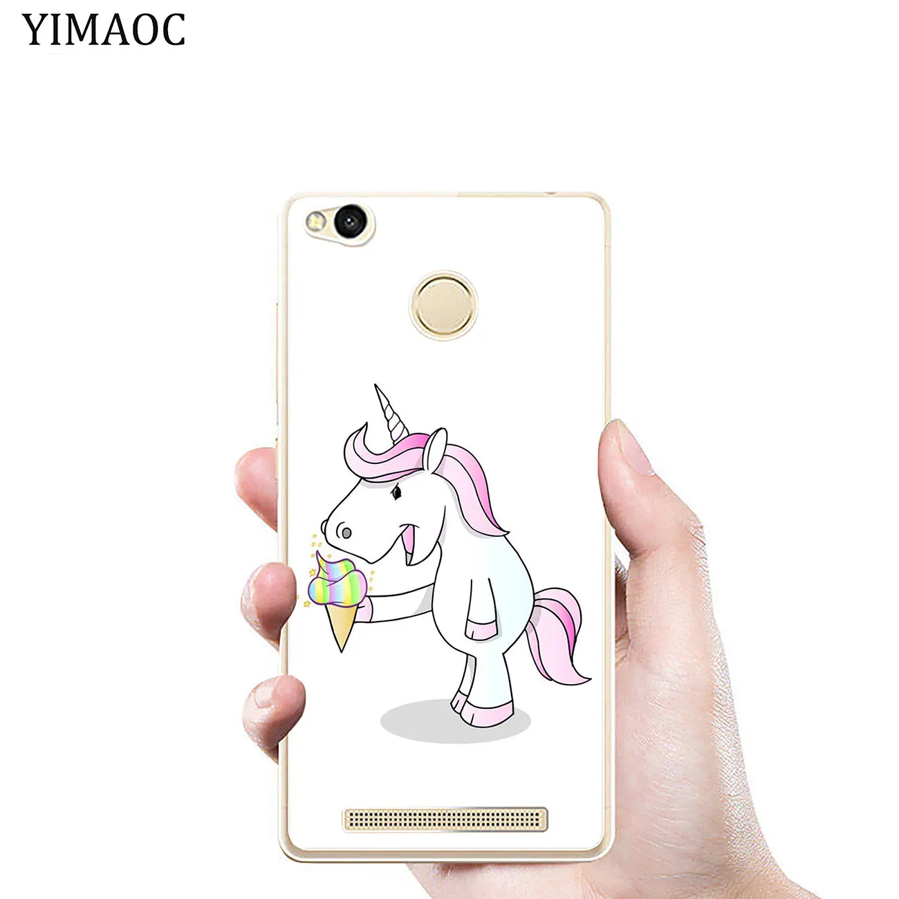YIMAOC единорог мультфильм забавная Лошадь мягкий чехол для Xiaomi mi красный mi 8A 7A 6A 5A 4X Note 8 7 6 Pro 5 Plus