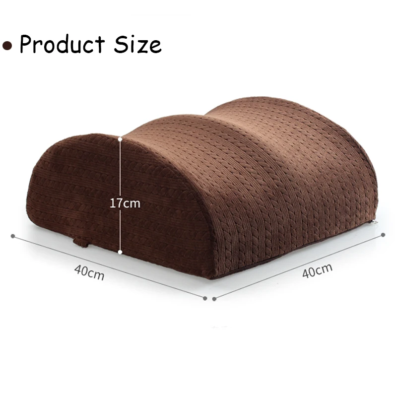 L077-Multifunctional Leg Pillow Travel Pillow Waist Cushion Wave Memory Foam Wedge Leg Cushion Sciatic Nerve Pain Relief Body Sleeping Pillow (3)