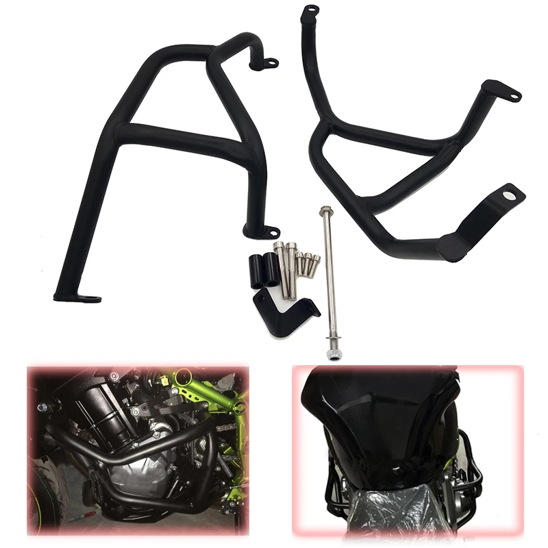 

MTImport For Kawasaki Z900 2017 Motorcycle Engine Protetive Guard Crash Bar 100% Brand New Z900 Protector Bumper Black