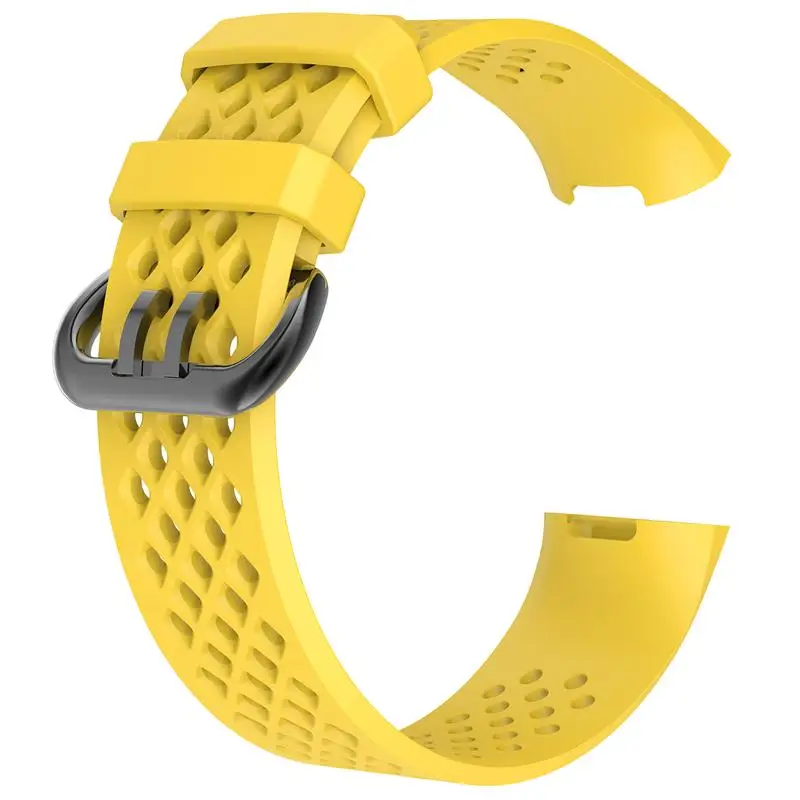 Спортивный ремешок на запястье для Fitbit Charge 3 Band Смарт-часы мягкий силиконовый сменный браслет наручных часов Браслет для Fitbit Charge3 браслет - Цвет: Yellow