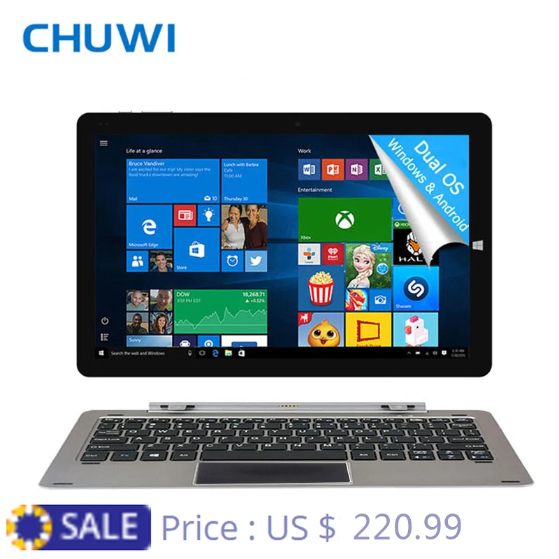 CHUWI Official 12 Inch CHUWI Hi12 Tablet PC Intel Atom Z8350 Windows10 Android 5 1 Dual