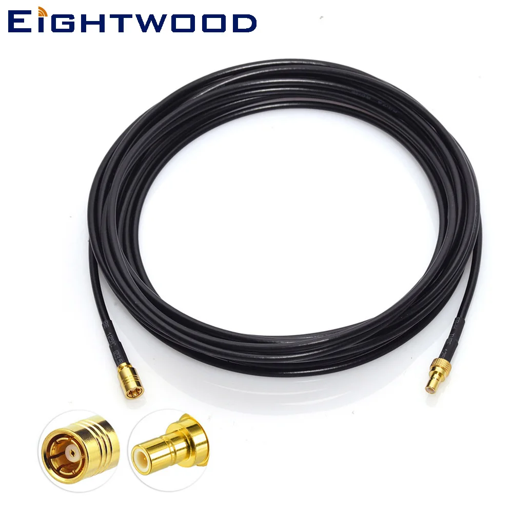 

Eightwood Truck/RV satellite Radio Antenna SMB Male to Female Extension Cable Receiver Connection for DAB Sirius XM BR-Trucker