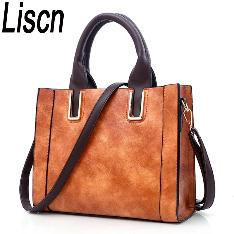 

Women Bags Trunk Tote Shoulder Bag Ladies large Leather Bags bags for women 2018 Handbags Famous Brands Big Casual