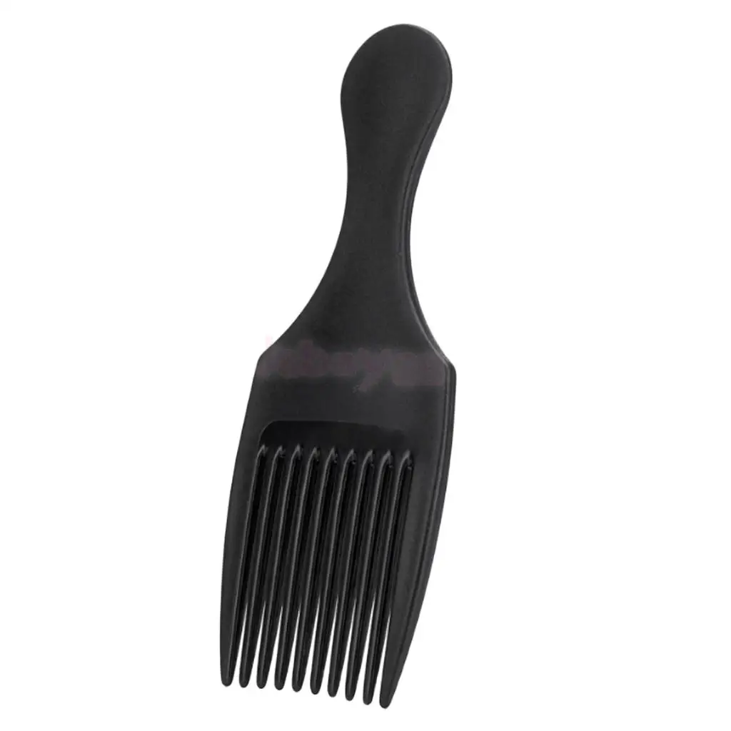 Handheld Afro Hair Pick Lift Comb Long Wide Tooth Curly Hair Comb Men's Oily Hair