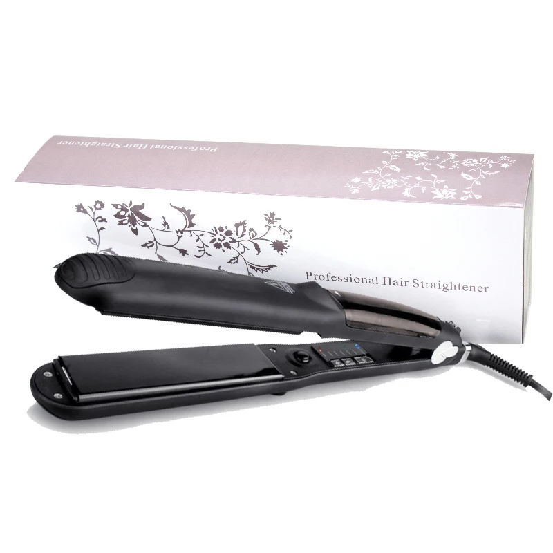 Professional salon паровой выпрямитель Керамика Турмалин Flat Iron с блокировкой переключатель Инструменты для укладки волос