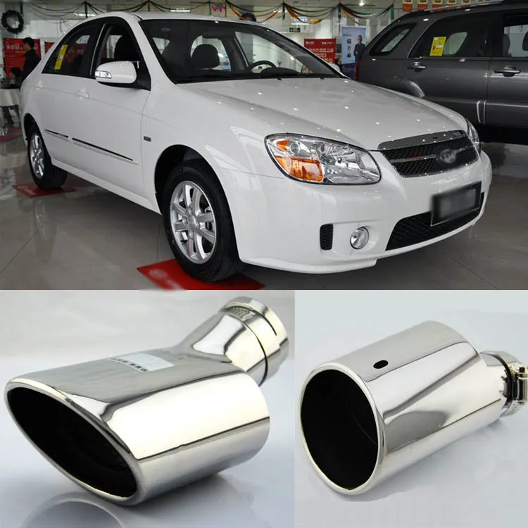 High Quality Inlet T304 Stainless Steel Exhaust Muffler Tip For Kia Cerato | Автомобили и мотоциклы