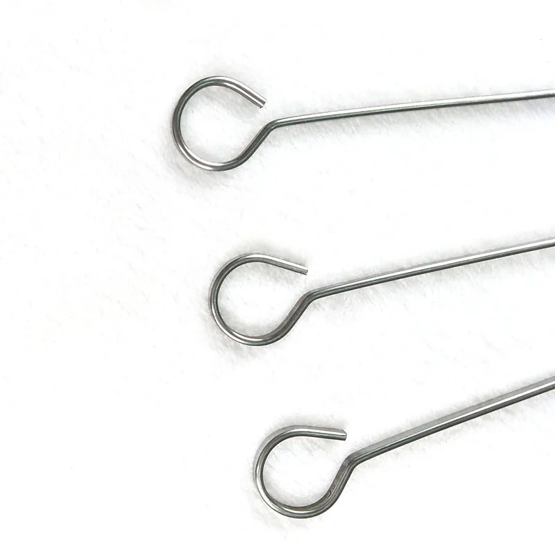 8pcs/Set 12.99''(33cm) BBQ Rack Skewer Handle Stainless Steel Skewers Barbecue Skewers Set Kebab Kebob Stick