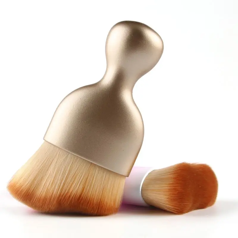 

S Shape Makeup Brush Wave Arc Curved Hair Shape Wine Glass Base Foundation Make Up Brush Pro Contour Kabuki Brush for Makeup