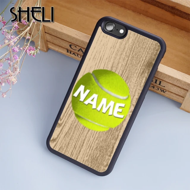 

SHELI Tennis ball sports art athlete personalised name Phone Case For iPhone 5 6s 7 8 plus 11 pro X XR XS max Samsung S7 edge S8