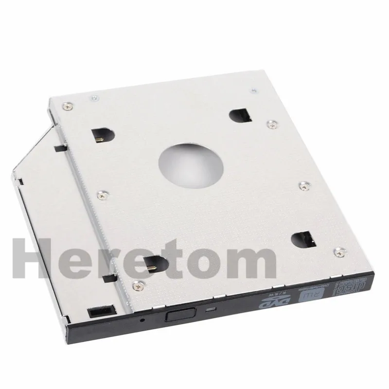 Heretom Универсальный SATA 2-й жесткий диск, SSD, корпус карман для жесткого диска лоток для 9,5 мм ноутбука CD/DVD-ROM слот для оптического привода