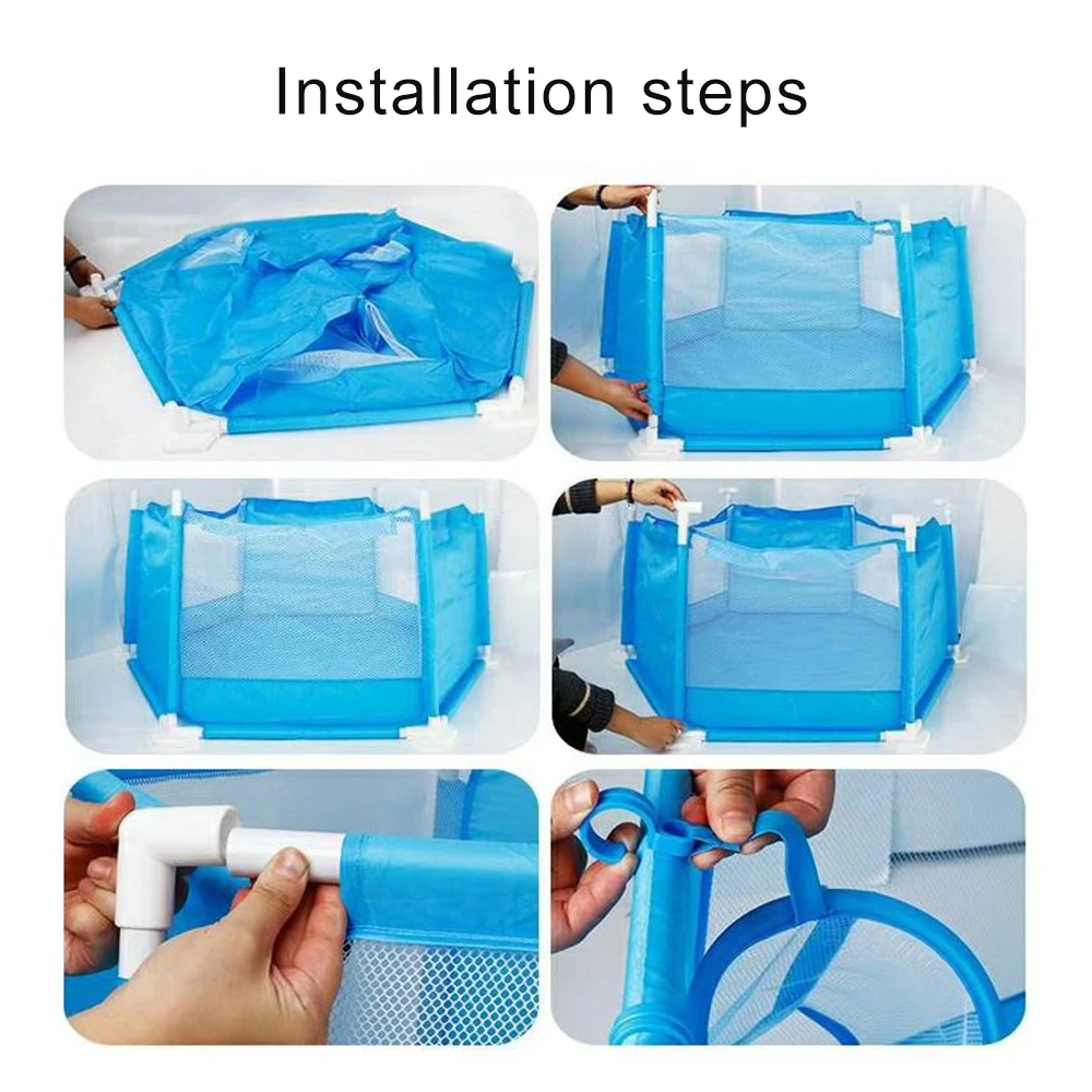 Folding Baby Fence Ball Pool Kids Playpen Safe Barrier for Bed 0-6 Years Children's Playpen Oxford Cloth Pool Balls Child Fence