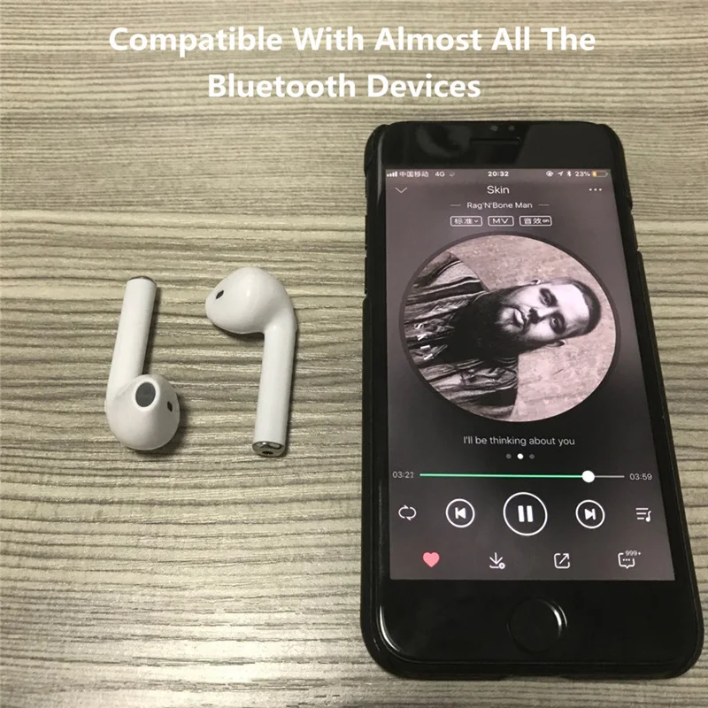 Wireless Headphones i7s TWS Mini Bluetooth Earphone Stereo Earbud Headset With Charging Box Mic For iPhone Samsung  iphone Smart