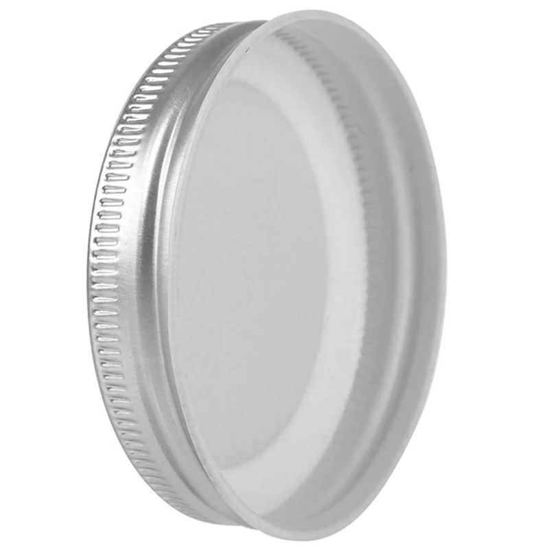 20-Piece Mason Jar cap с силиконовым уплотнением обычный рот Герметичный и безопасный, серебряный