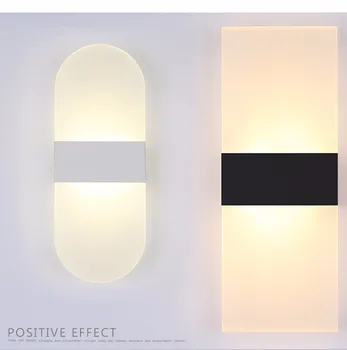 

Modern Minimalist Wall Lights Glass Shade Square/Oval Bedroom Bedside Lamp for Kids Art Deco AC90-260V Corridor Indoor Lighting