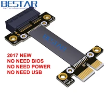 8G/bps PCIe Gen3.0 x1 To x1 Male to Female graphics card Extension cable 25cm 35cm 45cm 55cm 1ft  PCI-E x1 16x PCI-Express 3.0