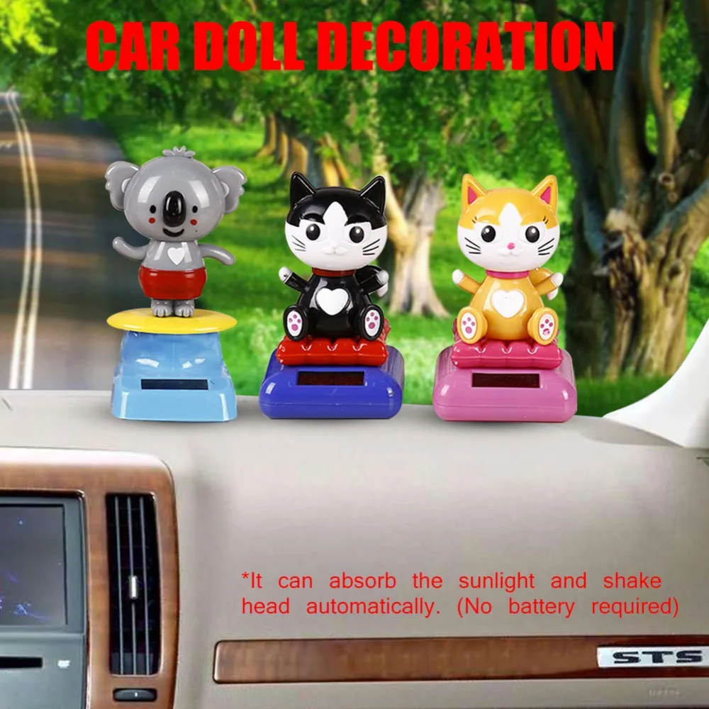Украшение автомобиля игрушка на солнечных батареях танцы животное кошка коала качели анимированные Танцующая игрушка Подарки Творческий дом мультфильм детская игрушка