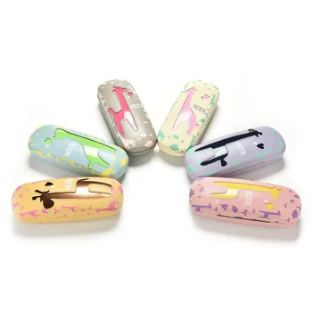 

Cartoon Deer Giraffe design Sunglasses Hard leather glasses Case cute Protector Sunglasses Box eyewear cases optical accessories