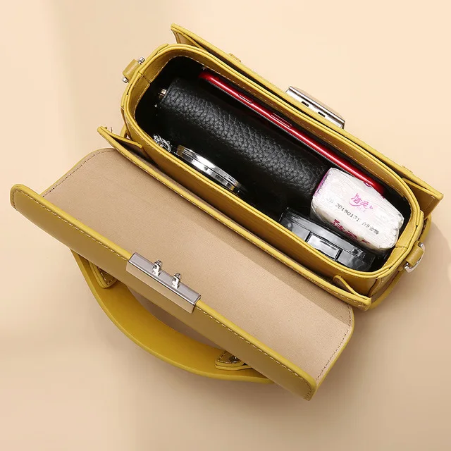 Fashion luxury handbags women bags designer leather new European and American fashion leather wild Covered women's shoulder bag