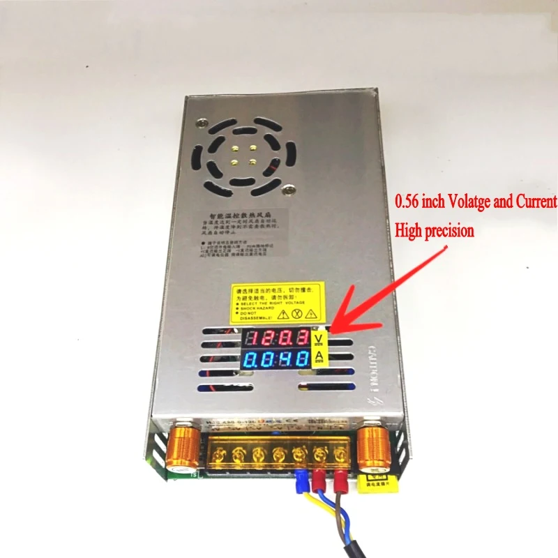 AC-DC Converter Digital display current Voltage adjustable Switch regulated power supply DC 12V 24v 36v 48v 60v 80v 120v 480W-2