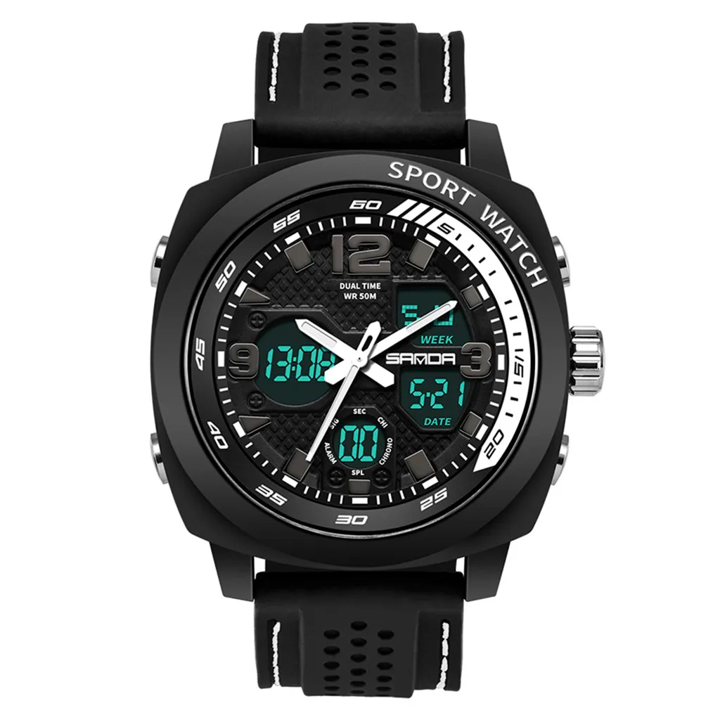 SANDA новые часы мужские роскошные брендовые армейские военные часы Мужские Спортивные кварцевые наручные часы Relogio Masculino reloj hombre