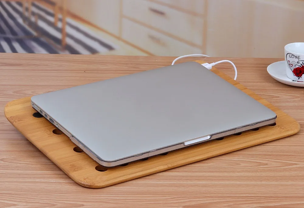 SAMDI модный деревянный охлаждающая подставка для ноутбука деревянный охлаждающий держатель универсальный для MacBook Air Pro retina лоток для письма