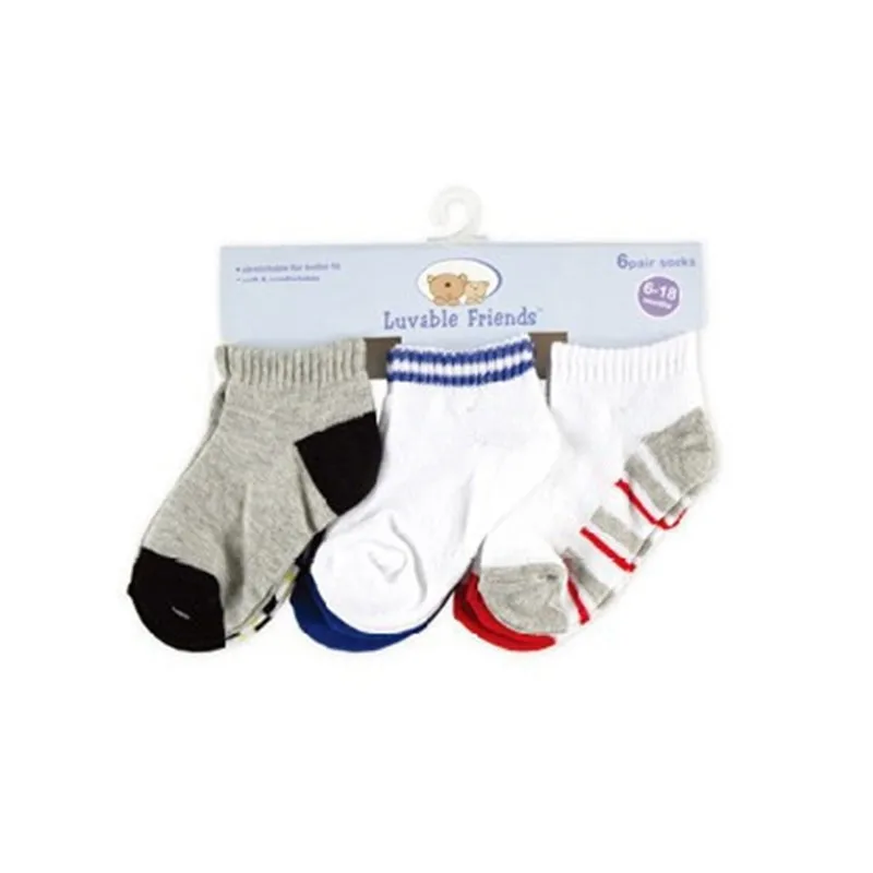 6 Pairslot Winter Baby Newborn Socks Terry Warm Casual Baby Girl Boy Meias Striped Kids Floor Socks (4)