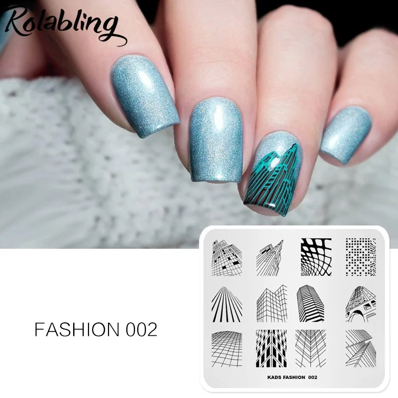 

Rolabling Fashion-2 Nail Stamping Plates DIY Image Nail Art Manicure Templates Stencils Salon Beauty Polish Printing Tools