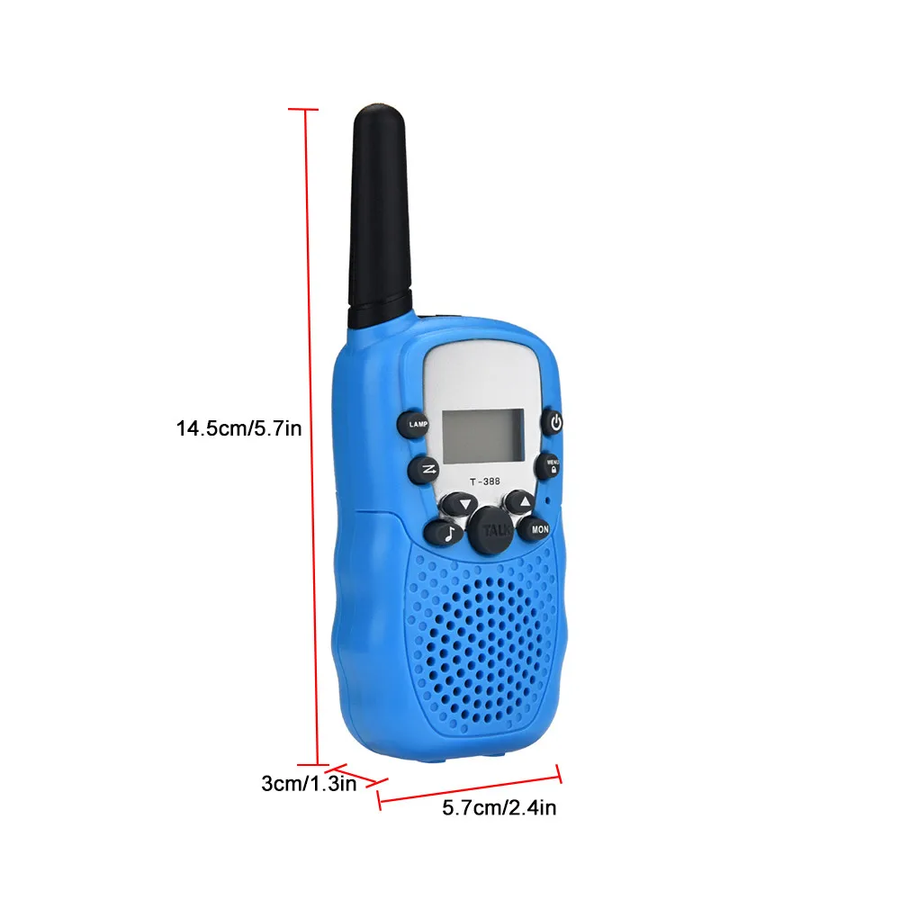 T-388 Пластик Унисекс-игрушка Научная тематика WalkieTalkies для детей 22 канала FRS ЖК-дисплей фонарик для детей на открытом воздухе детские подарки# S20