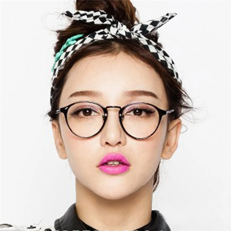 Retro Vintage ojo gafas marco para las mujeres Cler miopía transparente óptico nerd Eyewear espejo|Las mujeres gafas de Marcos| AliExpress