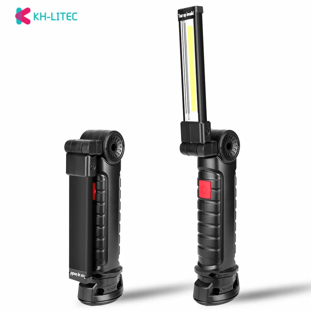 

5 Modes COB Handheld LED Work Light Portable Spotlight Lamp Lantern With Magnetic Hooking Flashlight Torch for Camping Hunting
