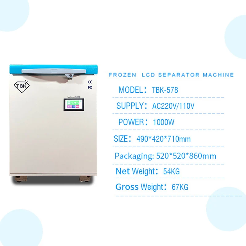 175 градусов телефон lcd замораживающее сепарационное устройство TBK-578 с ЖК-дисплеем разделительная машина для samsung Edge iPhone экран разделения
