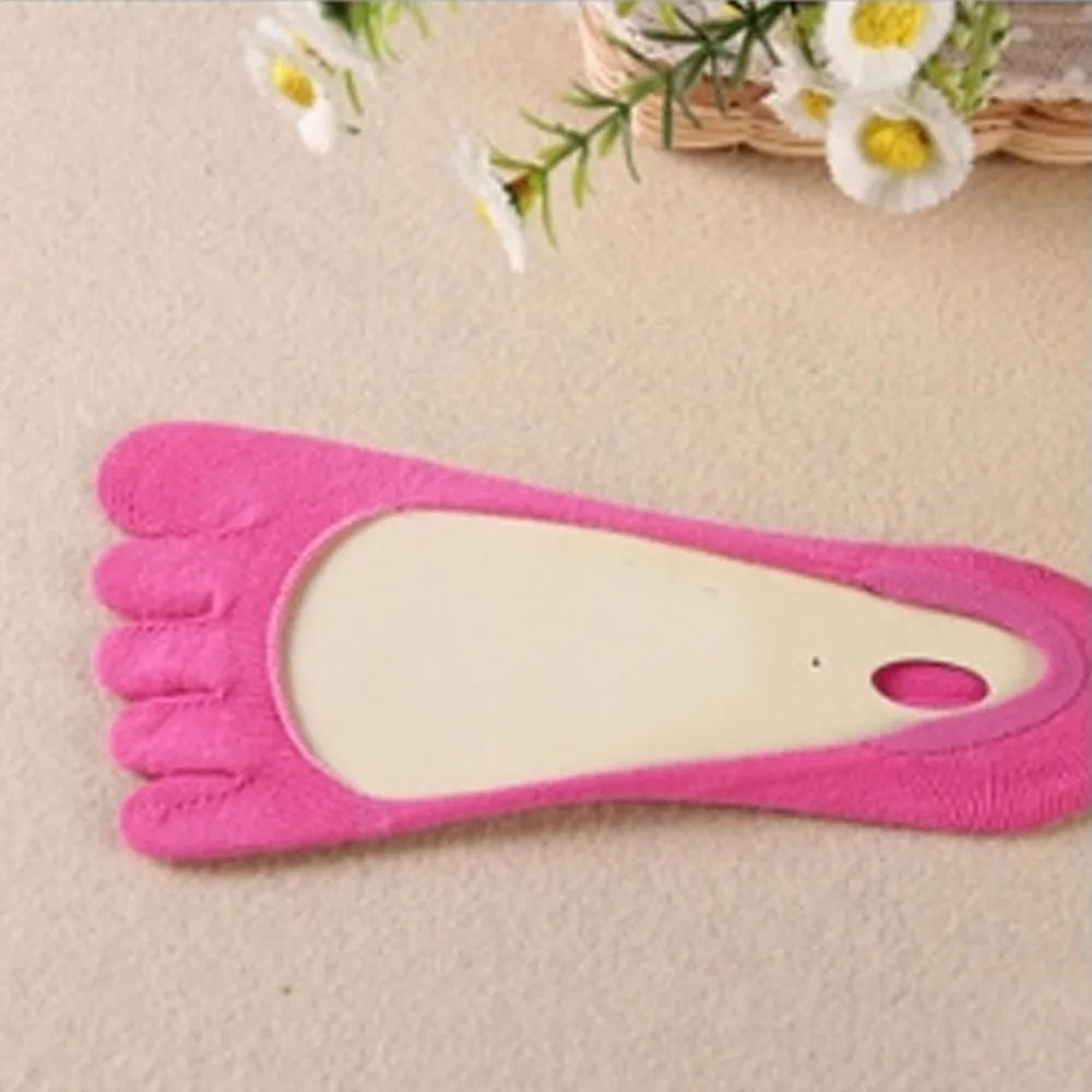 1 пара; цвет черный, розовый, белый; летние женские хлопковые носки с пятью пальцами; Чулочные изделия; невидимые носки; тапочки в стиле Харадзюку; Забавные милые носки с героями мультфильмов