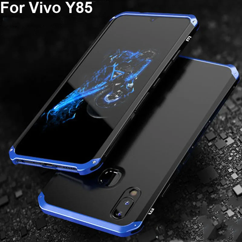 

Cases For Vivo Y85 Case Capa Hard Back PC Metal Bumper Business cover Phone Case 6.26'' For Vivo Y 85 VivoY85 Metal Phone shell