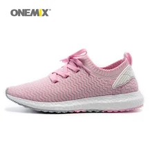 ONEMIX женская обувь для бега для женщин спортивные кроссовки розовый Zapatillas Спорт Путешествия Бег Открытый Прогулки Кроссовки